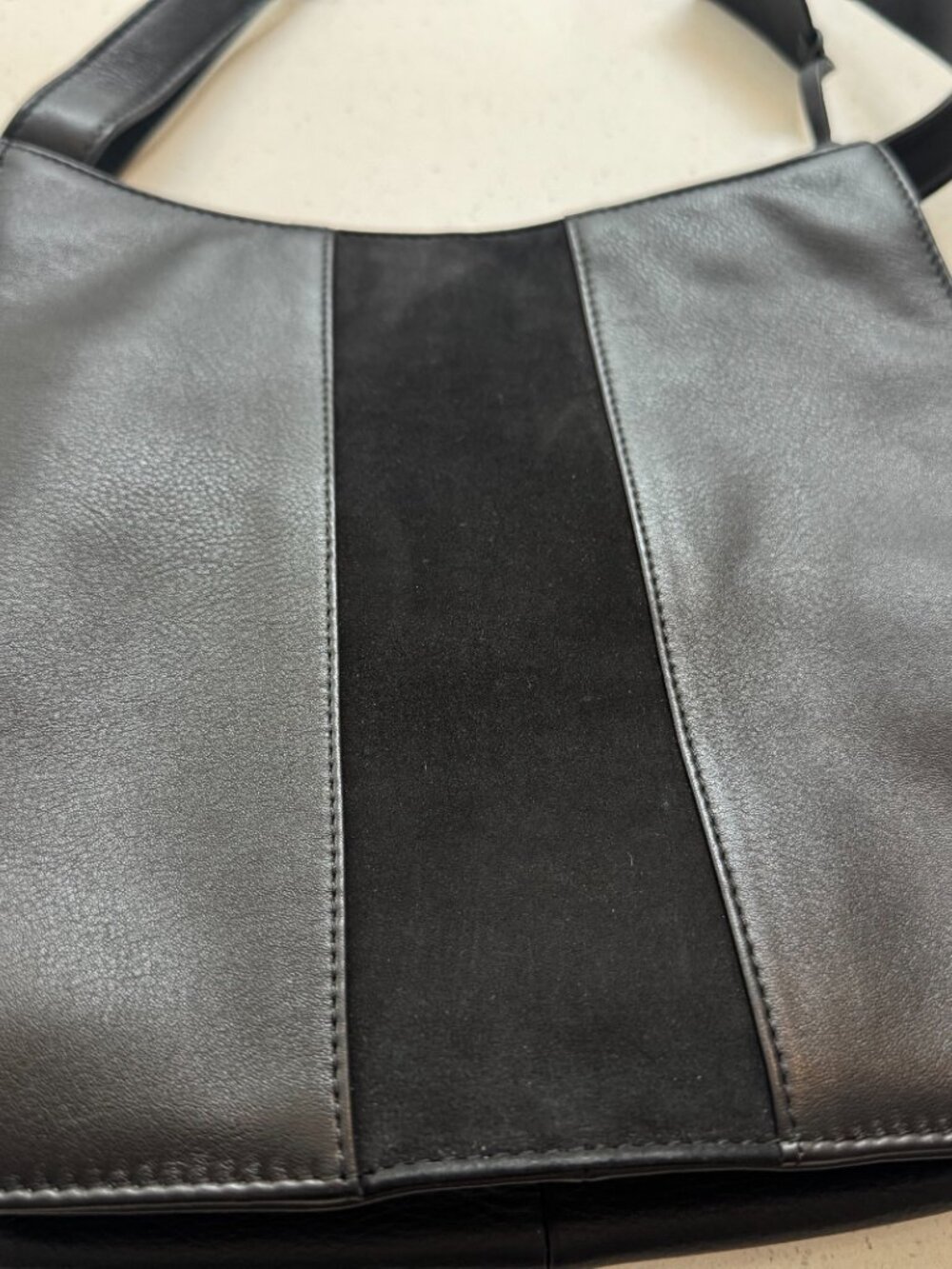 Black Leather Levenger Crossbody